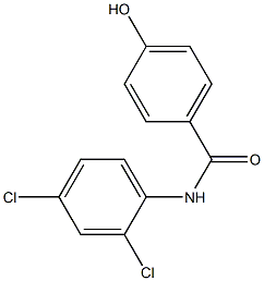 N-(2,4-dichlorophenyl)-4-hydroxybenzamide 구조식 이미지