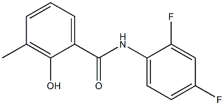 N-(2,4-difluorophenyl)-2-hydroxy-3-methylbenzamide 구조식 이미지