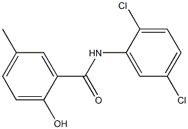 N-(2,5-dichlorophenyl)-2-hydroxy-5-methylbenzamide 구조식 이미지