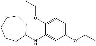 N-(2,5-diethoxyphenyl)cycloheptanamine Structure