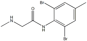 N-(2,6-dibromo-4-methylphenyl)-2-(methylamino)acetamide Structure