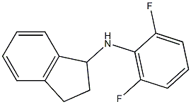 N-(2,6-difluorophenyl)-2,3-dihydro-1H-inden-1-amine 구조식 이미지