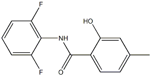 N-(2,6-difluorophenyl)-2-hydroxy-4-methylbenzamide 구조식 이미지