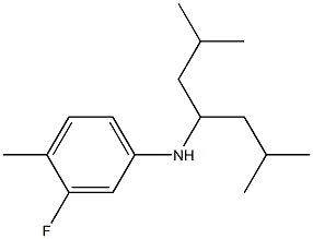 N-(2,6-dimethylheptan-4-yl)-3-fluoro-4-methylaniline Structure