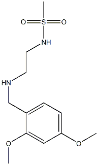 N-(2-{[(2,4-dimethoxyphenyl)methyl]amino}ethyl)methanesulfonamide 구조식 이미지