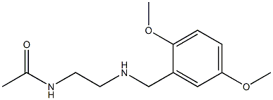 N-(2-{[(2,5-dimethoxyphenyl)methyl]amino}ethyl)acetamide 구조식 이미지