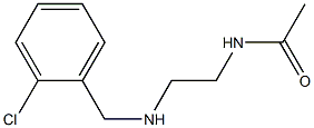 N-(2-{[(2-chlorophenyl)methyl]amino}ethyl)acetamide 구조식 이미지