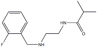 N-(2-{[(2-fluorophenyl)methyl]amino}ethyl)-2-methylpropanamide 구조식 이미지