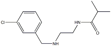 N-(2-{[(3-chlorophenyl)methyl]amino}ethyl)-2-methylpropanamide Structure