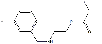 N-(2-{[(3-fluorophenyl)methyl]amino}ethyl)-2-methylpropanamide 구조식 이미지