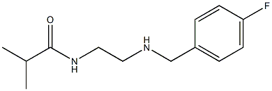 N-(2-{[(4-fluorophenyl)methyl]amino}ethyl)-2-methylpropanamide 구조식 이미지