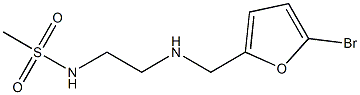 N-(2-{[(5-bromofuran-2-yl)methyl]amino}ethyl)methanesulfonamide 구조식 이미지