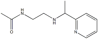 N-(2-{[1-(pyridin-2-yl)ethyl]amino}ethyl)acetamide 구조식 이미지