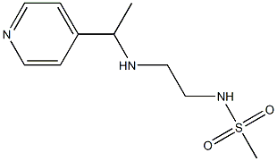 N-(2-{[1-(pyridin-4-yl)ethyl]amino}ethyl)methanesulfonamide Structure