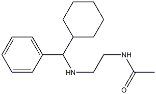 N-(2-{[cyclohexyl(phenyl)methyl]amino}ethyl)acetamide 구조식 이미지