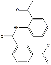 N-(2-acetylphenyl)-3-nitrobenzamide 구조식 이미지