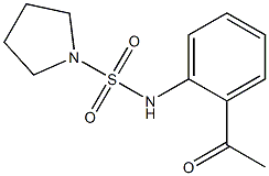 N-(2-acetylphenyl)pyrrolidine-1-sulfonamide Structure