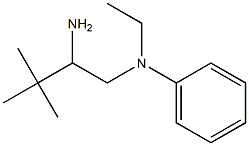 N-(2-amino-3,3-dimethylbutyl)-N-ethyl-N-phenylamine 구조식 이미지