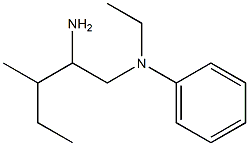 N-(2-amino-3-methylpentyl)-N-ethylaniline Structure