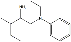 N-(2-amino-3-methylpentyl)-N-ethylaniline 구조식 이미지