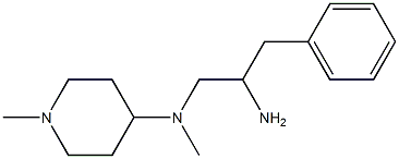 N-(2-amino-3-phenylpropyl)-N,1-dimethylpiperidin-4-amine 구조식 이미지