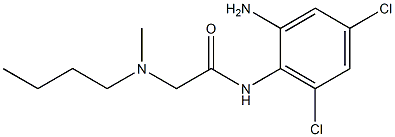 N-(2-amino-4,6-dichlorophenyl)-2-[butyl(methyl)amino]acetamide Structure