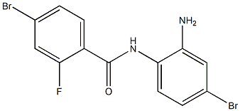 N-(2-amino-4-bromophenyl)-4-bromo-2-fluorobenzamide 구조식 이미지