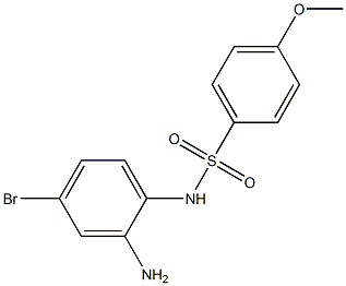 N-(2-amino-4-bromophenyl)-4-methoxybenzene-1-sulfonamide 구조식 이미지