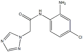 N-(2-amino-4-chlorophenyl)-2-(1H-1,2,4-triazol-1-yl)acetamide 구조식 이미지