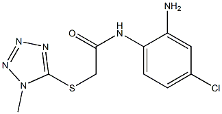 N-(2-amino-4-chlorophenyl)-2-[(1-methyl-1H-1,2,3,4-tetrazol-5-yl)sulfanyl]acetamide Structure