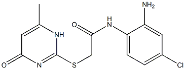 N-(2-amino-4-chlorophenyl)-2-[(6-methyl-4-oxo-1,4-dihydropyrimidin-2-yl)sulfanyl]acetamide Structure