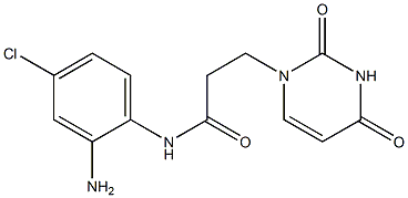 N-(2-amino-4-chlorophenyl)-3-(2,4-dioxo-1,2,3,4-tetrahydropyrimidin-1-yl)propanamide 구조식 이미지