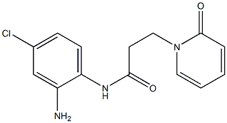 N-(2-amino-4-chlorophenyl)-3-(2-oxopyridin-1(2H)-yl)propanamide 구조식 이미지