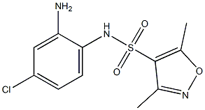 N-(2-amino-4-chlorophenyl)-3,5-dimethyl-1,2-oxazole-4-sulfonamide Structure