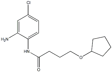 N-(2-amino-4-chlorophenyl)-4-(cyclopentyloxy)butanamide 구조식 이미지