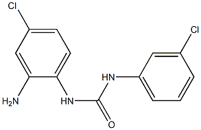 N-(2-amino-4-chlorophenyl)-N'-(3-chlorophenyl)urea 구조식 이미지