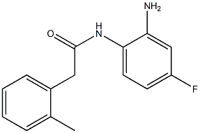 N-(2-amino-4-fluorophenyl)-2-(2-methylphenyl)acetamide 구조식 이미지