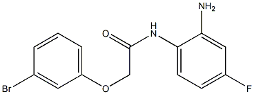 N-(2-amino-4-fluorophenyl)-2-(3-bromophenoxy)acetamide 구조식 이미지