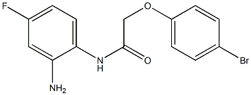 N-(2-amino-4-fluorophenyl)-2-(4-bromophenoxy)acetamide 구조식 이미지