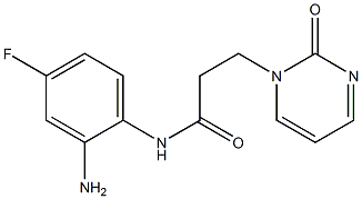 N-(2-amino-4-fluorophenyl)-3-(2-oxopyrimidin-1(2H)-yl)propanamide Structure