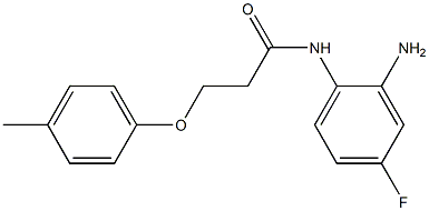 N-(2-amino-4-fluorophenyl)-3-(4-methylphenoxy)propanamide Structure