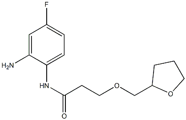 N-(2-amino-4-fluorophenyl)-3-(oxolan-2-ylmethoxy)propanamide 구조식 이미지