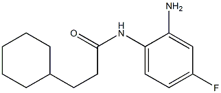 N-(2-amino-4-fluorophenyl)-3-cyclohexylpropanamide Structure