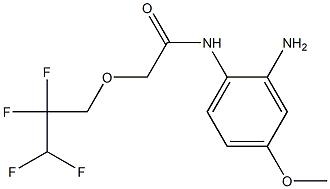 N-(2-amino-4-methoxyphenyl)-2-(2,2,3,3-tetrafluoropropoxy)acetamide 구조식 이미지