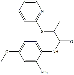 N-(2-amino-4-methoxyphenyl)-2-(pyridin-2-ylsulfanyl)propanamide Structure