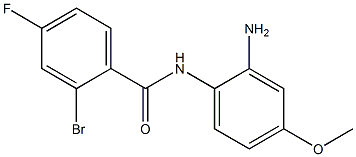 N-(2-amino-4-methoxyphenyl)-2-bromo-4-fluorobenzamide 구조식 이미지