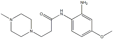 N-(2-amino-4-methoxyphenyl)-3-(4-methylpiperazin-1-yl)propanamide 구조식 이미지