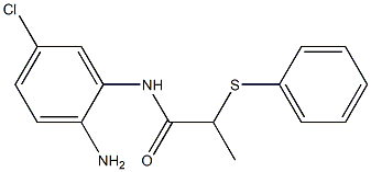 N-(2-amino-5-chlorophenyl)-2-(phenylsulfanyl)propanamide 구조식 이미지