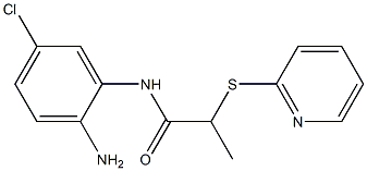 N-(2-amino-5-chlorophenyl)-2-(pyridin-2-ylsulfanyl)propanamide 구조식 이미지