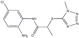 N-(2-amino-5-chlorophenyl)-2-[(1-methyl-1H-1,2,3,4-tetrazol-5-yl)sulfanyl]propanamide 구조식 이미지